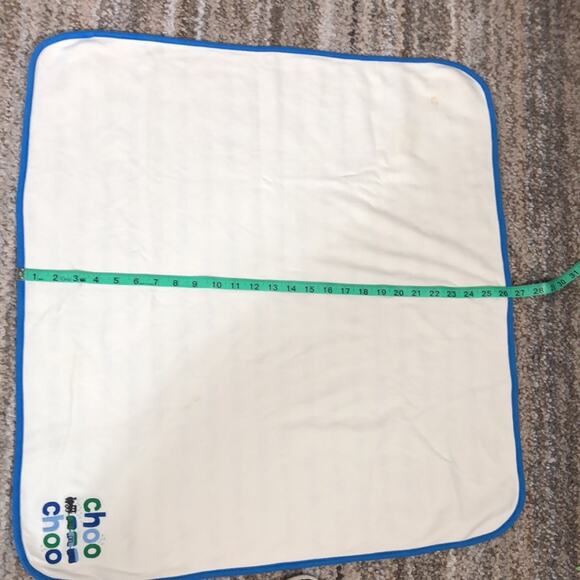 Vintage Gymboree CHOO CHOO Train Reversible Baby Blanket - Picture 10 of 11